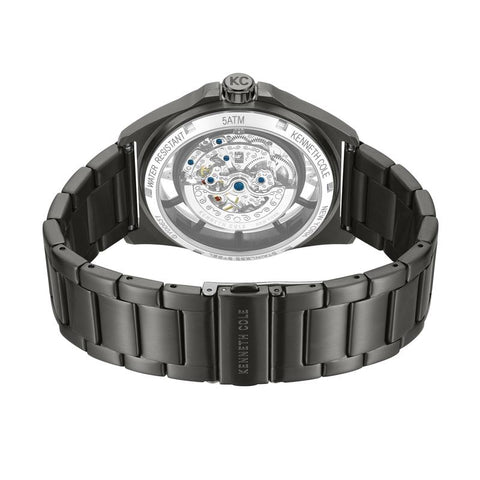The Watch Boutique Kenneth Cole Gents IP Black Stainless Steel Automatic Watch KCWGY0065103
