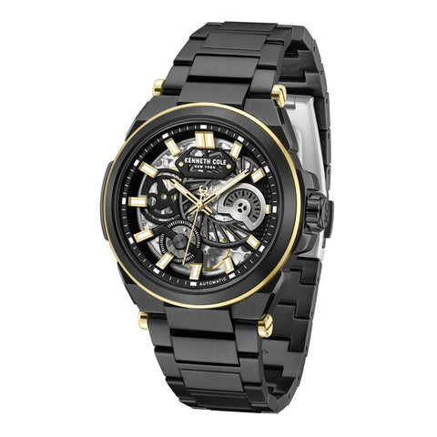 The Watch Boutique Kenneth Cole Gents IP Black Stainless Steel Automatic Watch KCWGY0065606