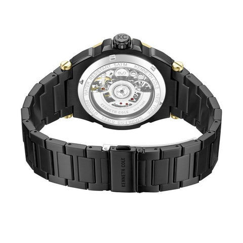 The Watch Boutique Kenneth Cole Gents IP Black Stainless Steel Automatic Watch KCWGY0065606