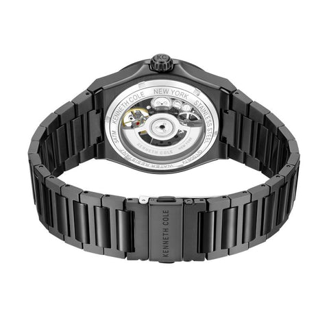 The Watch Boutique Kenneth Cole Gents IP Black Stainless Steel Automatic Watch KCWGY0067405