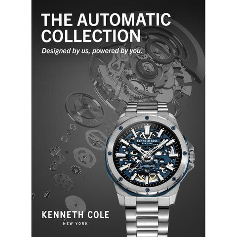 The Watch Boutique Kenneth Cole Gents Stainless Steel Gridlock Automatic Watch KCWGY0076704
