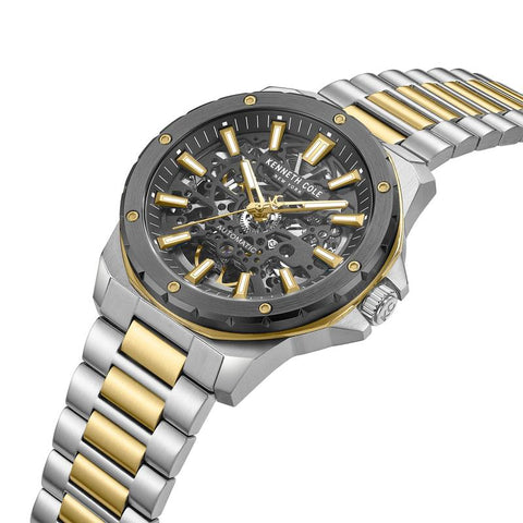The Watch Boutique Kenneth Cole Gents Stainless Steel Gridlock Automatic Watch KCWGY0076705