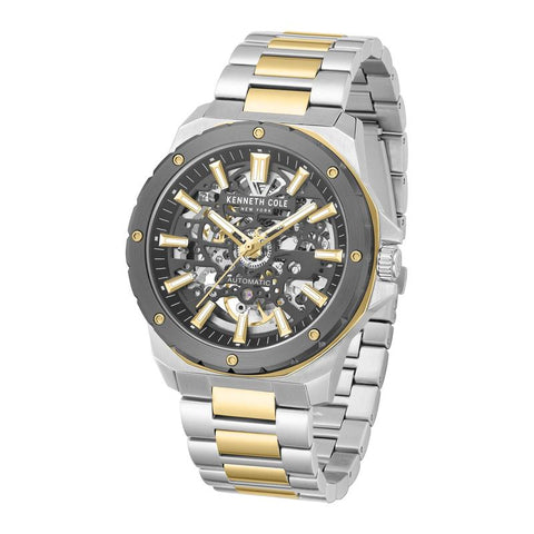 The Watch Boutique Kenneth Cole Gents Stainless Steel Gridlock Automatic Watch KCWGY0076705
