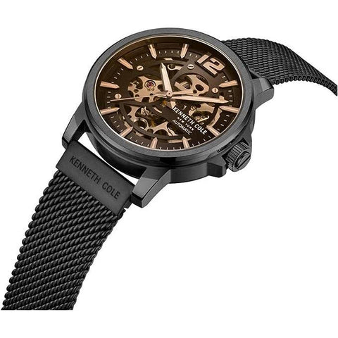 The Watch Boutique Kenneth Cole Mens Fashion Stainless Steel Mesh Automatic Watch KCWGL2220503