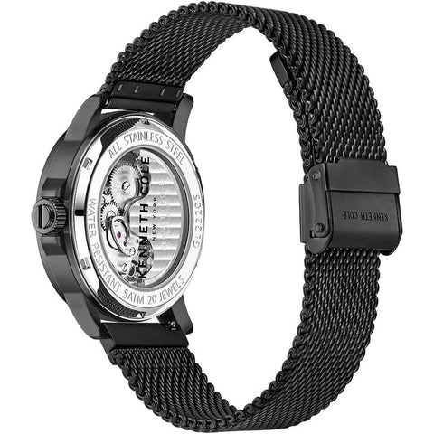 The Watch Boutique Kenneth Cole Mens Fashion Stainless Steel Mesh Automatic Watch KCWGL2220503