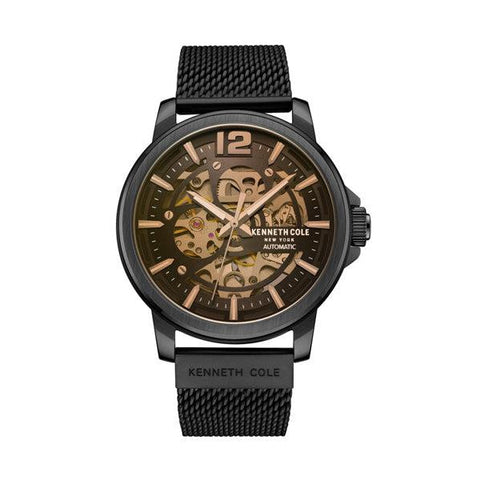 The Watch Boutique Kenneth Cole Mens Fashion Stainless Steel Mesh Automatic Watch KCWGL2220503