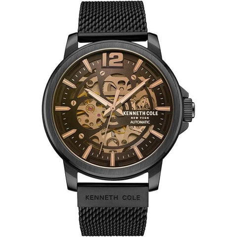 The Watch Boutique Kenneth Cole Mens Fashion Stainless Steel Mesh Automatic Watch KCWGL2220503