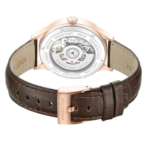 Kenneth Cole Newport Quartz Watch Brown Dial KCWGX0098004