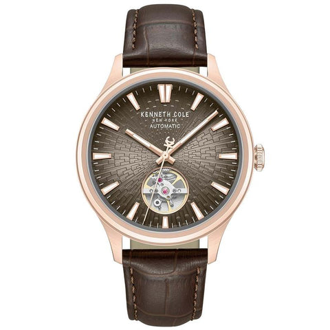 Kenneth Cole Newport Quartz Watch Brown Dial KCWGX0098004