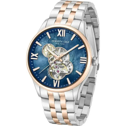 The Watch Boutique Kenneth Cole Varick Automatic Watch Blue Dial KCWGY0089103