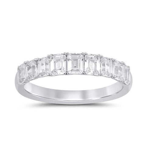 The Watch Boutique Lab-Grown Diamond Emerald Solitaire Ring 2.13ct 9ct White Gold