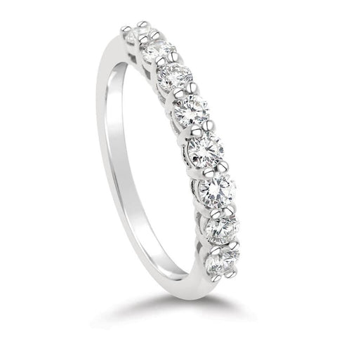 The Watch Boutique Lab-Grown Diamond Round Eternity Ring 0.52ct 9ct White Gold