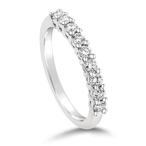 Lab-Grown Diamond Round Eternity Ring 0.25ct 9ct White Gold