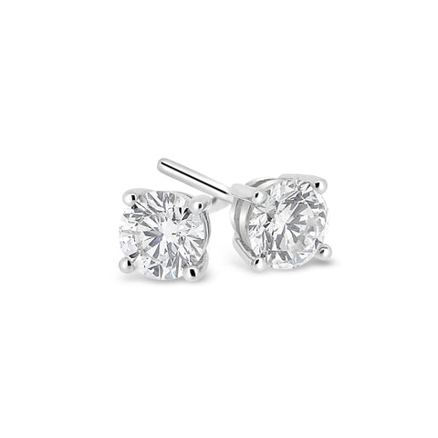 The Watch Boutique Lab-Grown Diamond Round Pendant 0.26ct 9ct White Gold