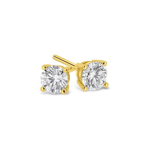 The Watch Boutique Lab-Grown Diamond Round Pendant 1.04ct 9ct Yellow Gold