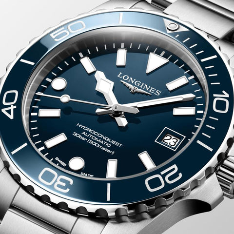 The Watch Boutique Longines HydroConquest Automatic 39mm Dive Watch L3.779.4.96.6