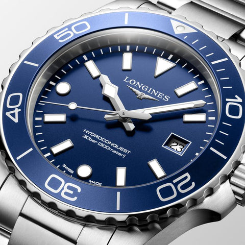 The Watch Boutique Longines HydroConquest Men's Quartz Watch L3.769.4.96.6