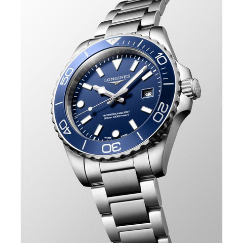 The Watch Boutique Longines HydroConquest Men's Quartz Watch L3.769.4.96.6