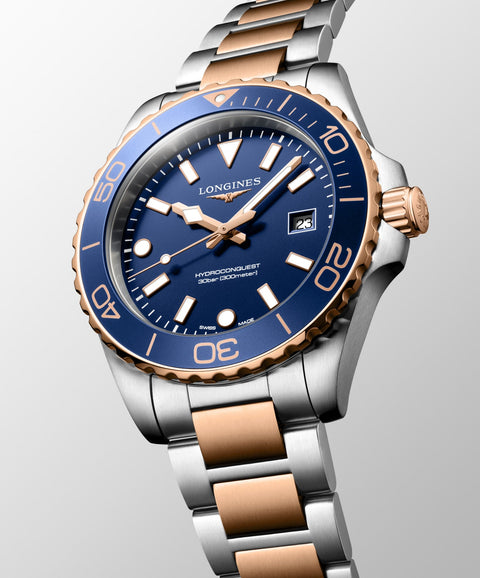 The Watch Boutique Longines Hydroconquest Blue Sandblasted Dial Men's Watch L3.769.3.98.7