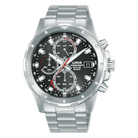 The Watch Boutique Lorus Chronograph Black Dial Watch