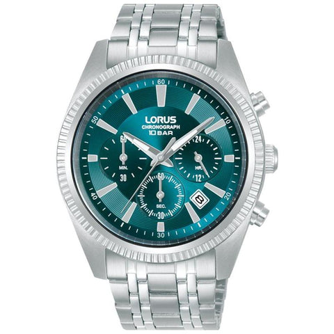 The Watch Boutique Lorus Chronograph Blue Dial Watch