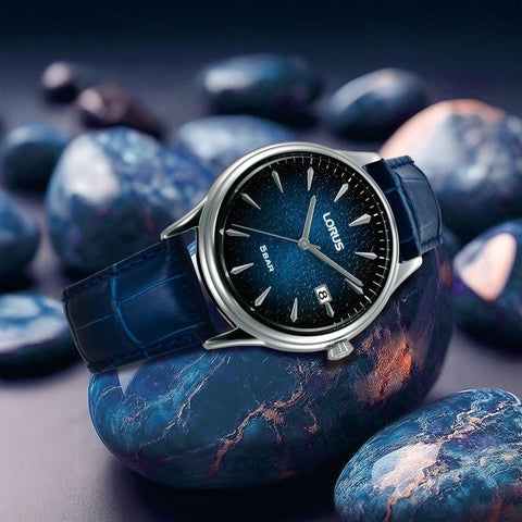 The Watch Boutique Lorus Classic Men's 40mm Quartz Watch Dark Blue Gradation Dial