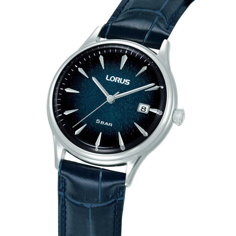 The Watch Boutique Lorus Classic Men's 40mm Quartz Watch Dark Blue Gradation Dial