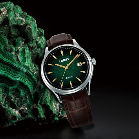 The Watch Boutique Lorus Classic Men's Quartz Watch Dark Green Gradation Dial