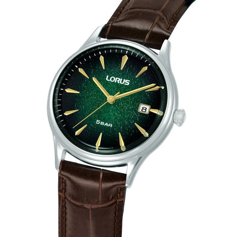 The Watch Boutique Lorus Classic Men's Quartz Watch Dark Green Gradation Dial