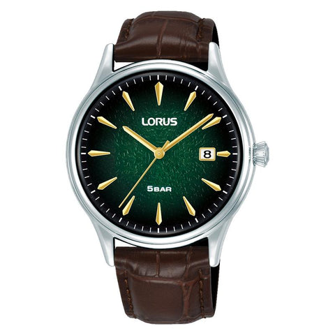 The Watch Boutique Lorus Classic Men's Quartz Watch Dark Green Gradation Dial