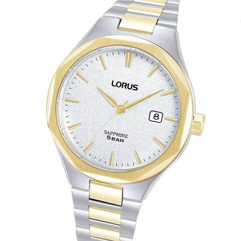 The Watch Boutique Lorus Classic Men's Quartz Watch Stainless Steel Silver White Dial
