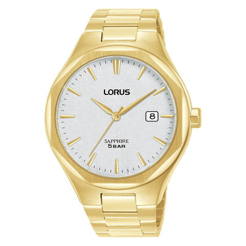 The Watch Boutique Lorus Classic Men's Quartz Watch Stainless Steel Silver White Dial