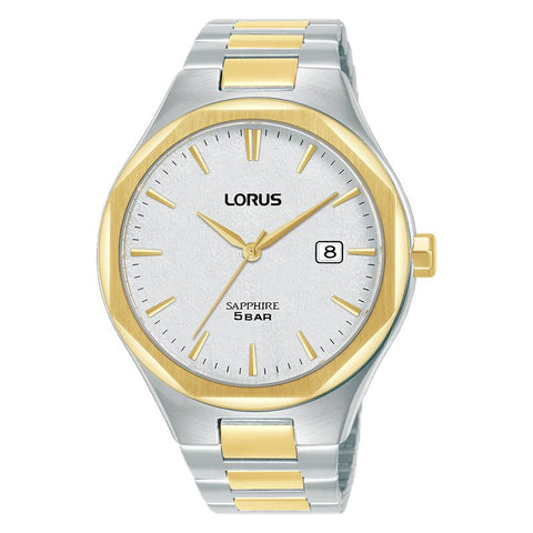 The Watch Boutique Lorus Classic Men's Quartz Watch Stainless Steel Silver White Dial