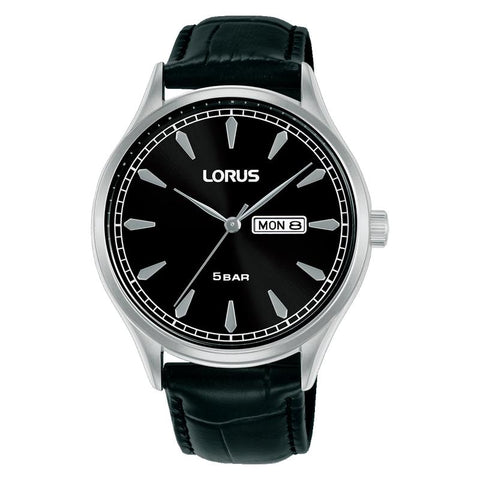 The Watch Boutique Lorus Classic Quartz Black Dial Men's Watch