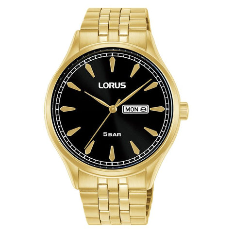 The Watch Boutique Lorus Classic Quartz Black Dial Men's Watch