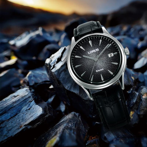 The Watch Boutique Lorus Classic Quartz Watch Black Gradation Dial 40 mm