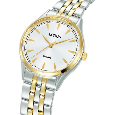 The Watch Boutique Lorus Classic Women's Quartz Watch Silver White Sunray Dial