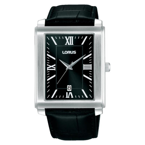 The Watch Boutique Lorus Classic Men's Quartz Watch Black Sunray Dial