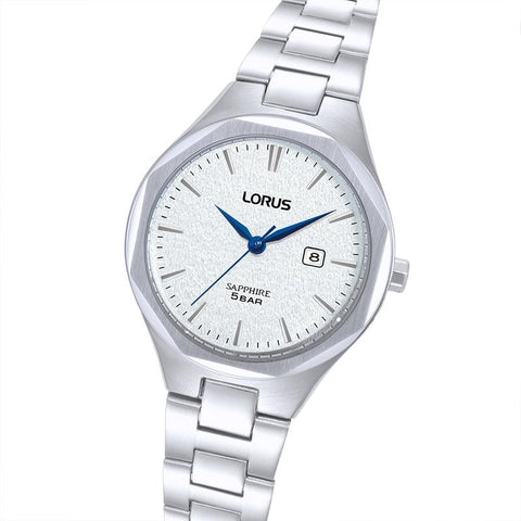 The Watch Boutique Lorus Classic Women's Quartz Watch Silver White Dial
