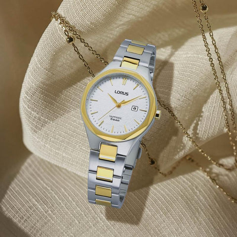 The Watch Boutique Lorus Classic Women's Quartz Watch Silver White Dial