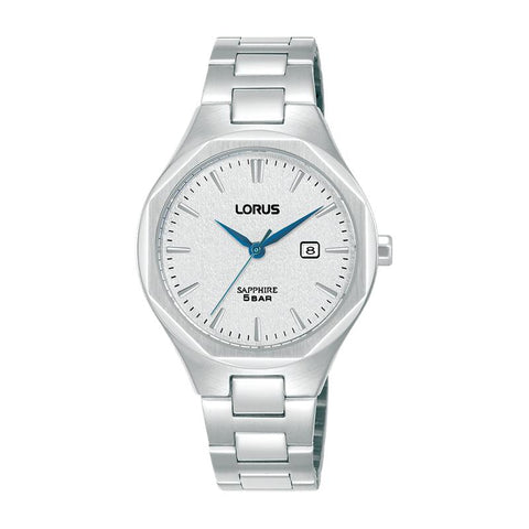 The Watch Boutique Lorus Classic Women's Quartz Watch Silver White Dial