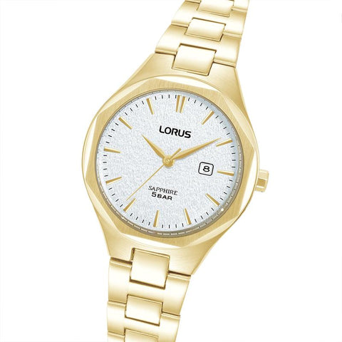 The Watch Boutique Lorus Classic Women's Quartz Watch Silver White Sunray Dial