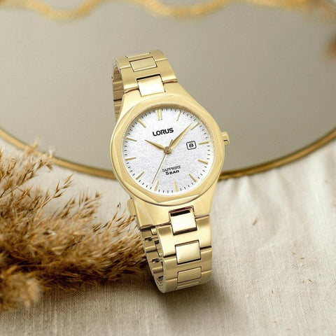 The Watch Boutique Lorus Classic Women's Quartz Watch Silver White Sunray Dial