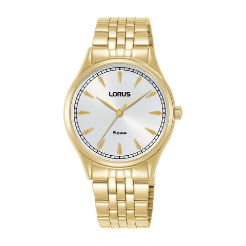 The Watch Boutique Lorus Classic Women's Quartz Watch Silver White Sunray Dial