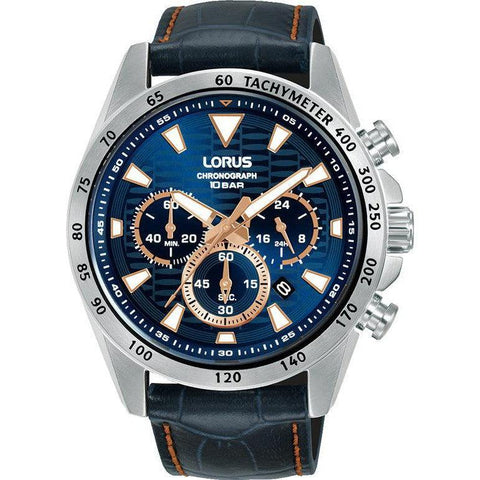 The Watch Boutique Lorus Gents Chronograph Leather Strap Watch