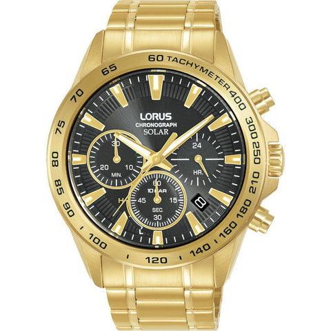 The Watch Boutique Lorus Gents Gold Chronograph Solar Watch