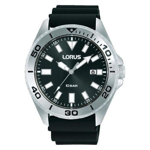 The Watch Boutique Lorus Gents Sport Black Dial 3-Hands Watch