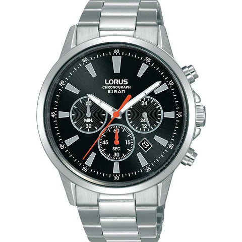 The Watch Boutique Lorus Gents Sport Black Dial Multifunction Watch