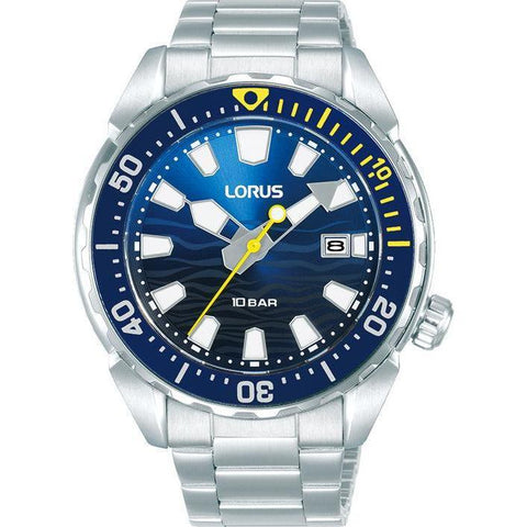 The Watch Boutique Lorus Gents Sport Blue Dial 3-Hands Watch