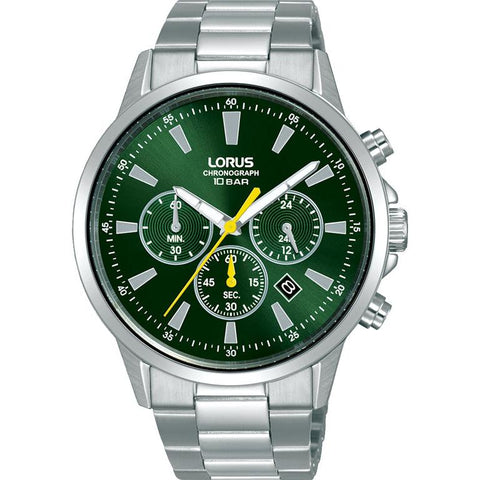 The Watch Boutique Lorus Gents Sport Green Dial Multifunction Watch